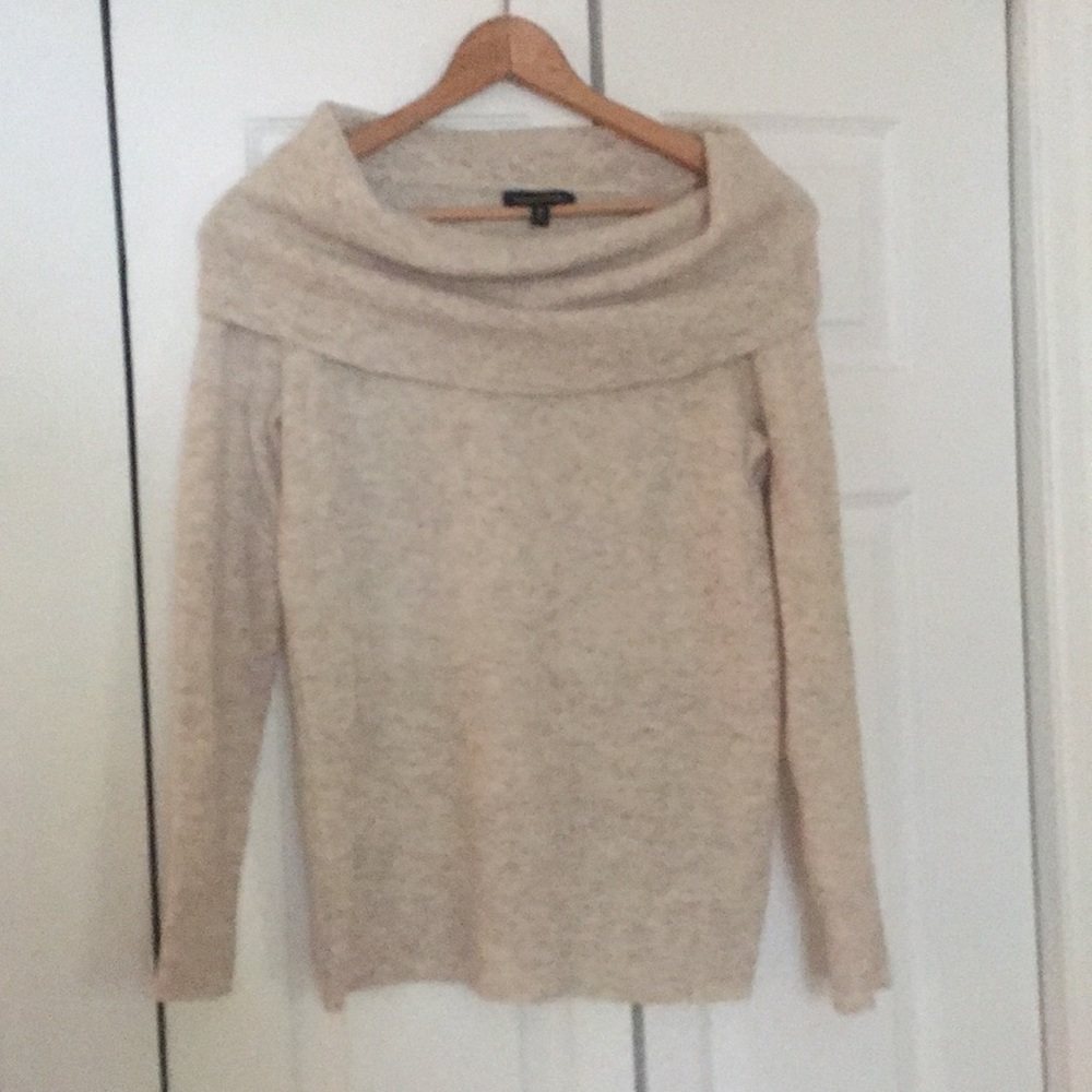 Banana Republic Cowl Neck, wool/cashmere blend, M